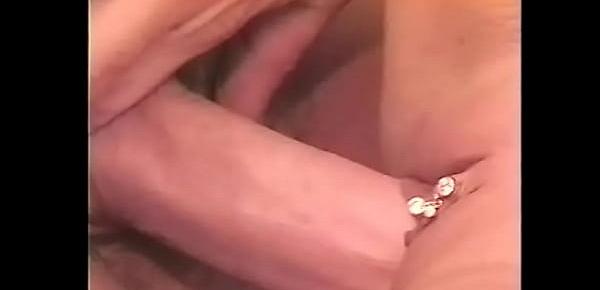 Lucky dude fools around with couple of well-padded blonde hotties Lovette drilling their sweet pussies turn and turn about